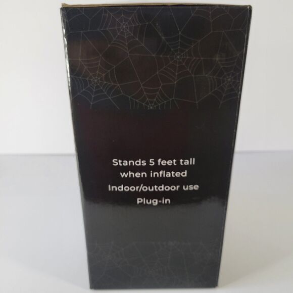 Halloween Outdoor Yard Inflatable 5ft Ghost Waving Walking Dog Spooky Witch Hat - Picture 9 of 10